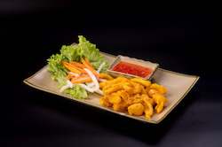 Main Seafood: M30 - CRISPY SQUID WITH SALTED EGG YOLK