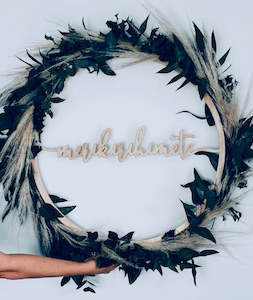 Christmas Wreath - 'Meri Kirihimete' ('Merry Christmas' in Te Reo Maori)