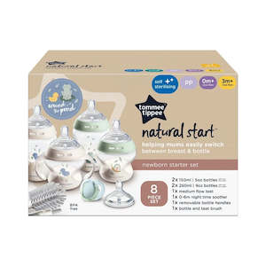 8 Piece Tommee Tippee Natural Start Newborn Starter Set