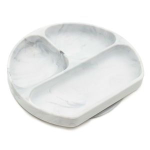 Breastfeeding Edibles: Silicone Grip Dish -Marble