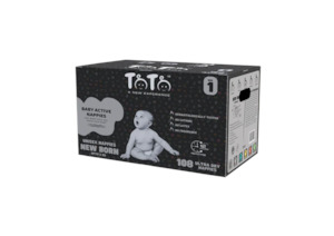 TOTO PREMIUM NAPPIES FOR NEWBORN - SIZE 1 - 108 NAPPIES - UPTO 5KG