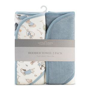 LITTLE LINEN HOODED TOWEL 2pk : BARKLIFE DOG