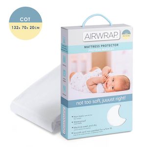 The Little Linen Airwrap Mattress Protector - Cot