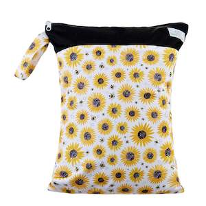 Sunflowers & Bees Wet Bag