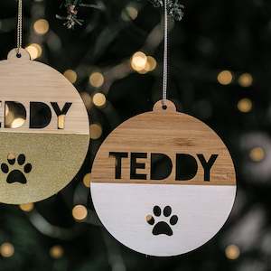 Personalised Pet Christmas Bauble