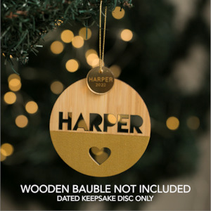 Keepsake Discs for Baubles (bauble not included)