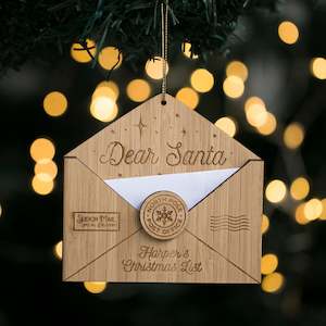 Letter to Santa Christmas Bauble