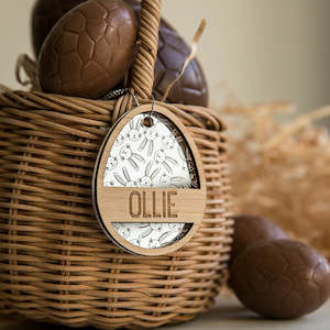 Personalised Golden Egg Easter Tag