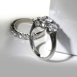 Large Three Stone Diamond Ring