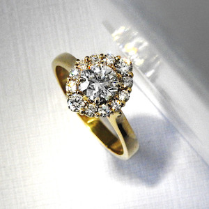 Cascading Diamond Ring