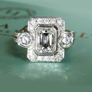 Art Deco Diamond Cocktail Ring