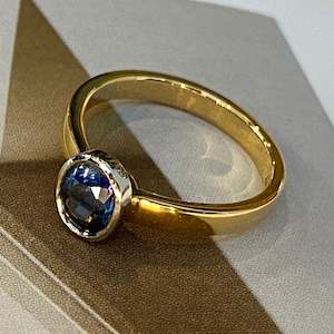 Sapphire Solitaire Ring