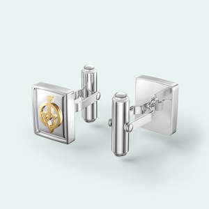 The Cufflinks - designed to hold your love note inside!