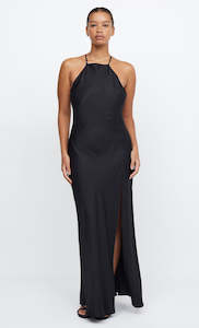 Adore Halter Maxi Dress in Black