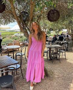 Tiered Cotton Maxi Dress