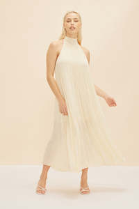 Womenswear: Cascade Crush Gown in Butter