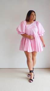 Costume hiring: Casabianca Braided Asymmetric Puff Sleeve Mini Dress - Size 12