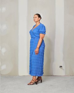 Mirella Short Sleeve Wrap Dress - Size 24