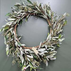 Dried-Look Olive Leaf Wreath