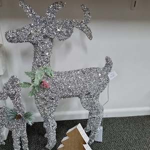 Large Silver Reindeer