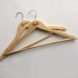 Weddings Events: Personalised Wedding Coat Hangers