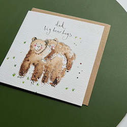 Dad Big Bear Hugs Greeting Card