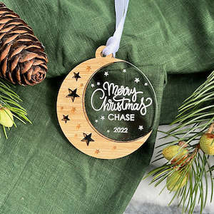 Personalised text: Moonlit Christmas