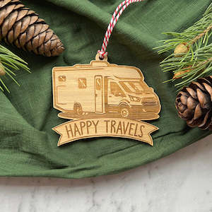 Happy Travels Camper Decoration