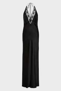 Aries Halter Gown in Black