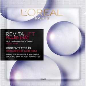 L'Oreal RevitaLift Filler [HA] Replumping & Smoothing Sheet Mask