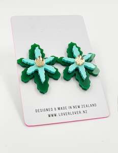 FLORA - Mini Stud Green-Pastel Mint