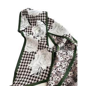 Clothing: Modern Rose Pure Mulberry Silk Long Scarf Silk Twilly