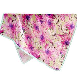 Clothing: Chrysanthemum Bloom Pure Mulberry Silk Scarf Silk Bandana