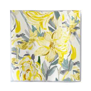 Clothing: Spring Lily Pure Mulberry Silk Square Scarf Bandana