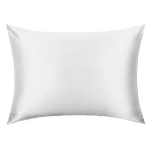 Clothing: Ivory White Silk Pillowcase - King - Zip Closure