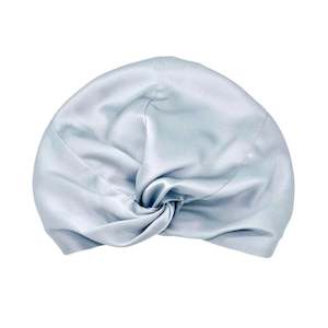 Clothing: Silk Sleep Cap for Women Hair Care Natural Silk Double Layer Bonnet Turban - Silver - One Size Fits Most