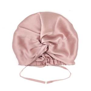 Double-Lined Adjustable Women Silk Hair Bonnet Mulberry Silk Turban Night Hair C…