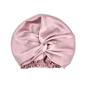 Silk Sleep Cap for Women Hair Care Natural Silk Double Layer Bonnet Turban - Pin…