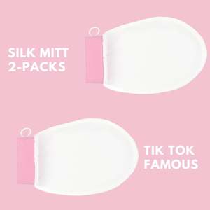 100% Silk Exfoliating Body Glove NZ - TikTok Famous Silk Exfoliating Mitt - 2 Packs