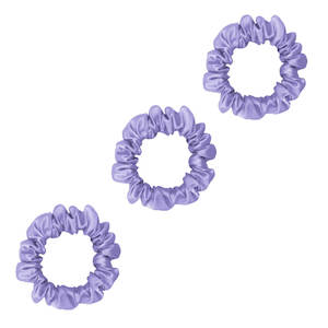 3 Pack Premium Small Mulberry Silk Scrunchies - Lavender