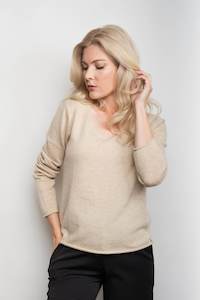 Clothing: Timeless Lounge V-Neck Pure Cashmere Sweater