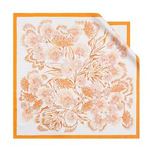 Clothing: Botanical Euphoria Pure Mulberry Silk Scarf Bandana