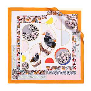 Blossom and Blessing Pure Mulberry Silk Scarf Bandana