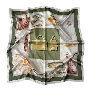 Clothing: Chic Shopper Silk Square Pure Mulberry Silk Scarf Bandana