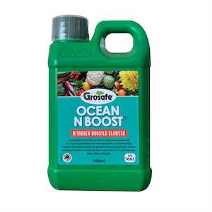 Plant, garden: Grosafe Ocean N Boost - Nitrogen Boosted Seaweed Concentrate - 500mls makes up to 166 litres