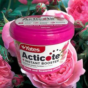 Plant, garden: Yates Acticote + Instant Booster Fertiliser - Roses and Flowering Plants - 500g