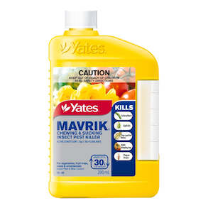 Plant, garden: Yates MAVRIK Spray Concentrate for Spider Mites, Aphids, Thrips, Caterpillars - 200ml