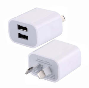 Plant, garden: Double USB-A to NZ Plug Adaptor