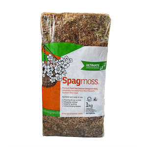 Besgrow Fresh NZ SpagMoss - Ready to Use Moist Sphagnum Moss - 1kg (26cm x 13cm x 9cm)