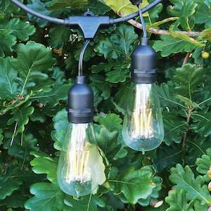 ST58 Clear Bulb | 10m 20 Bulbs | Drop Hang Dimmable Festoon Lights